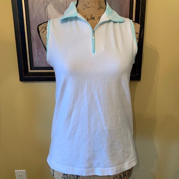 IZOD Golf two-piece matching collared tank/shorts - Picture 2 of 11